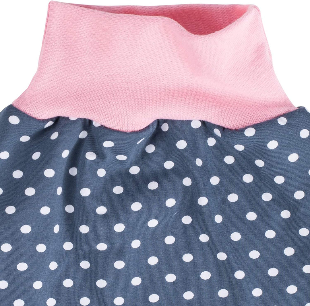 Lilakind Mädchen Sommer Winter Schlafsack Strampelsack Pucksack Jersey Punkte Grau Rosa 0-36 Monate