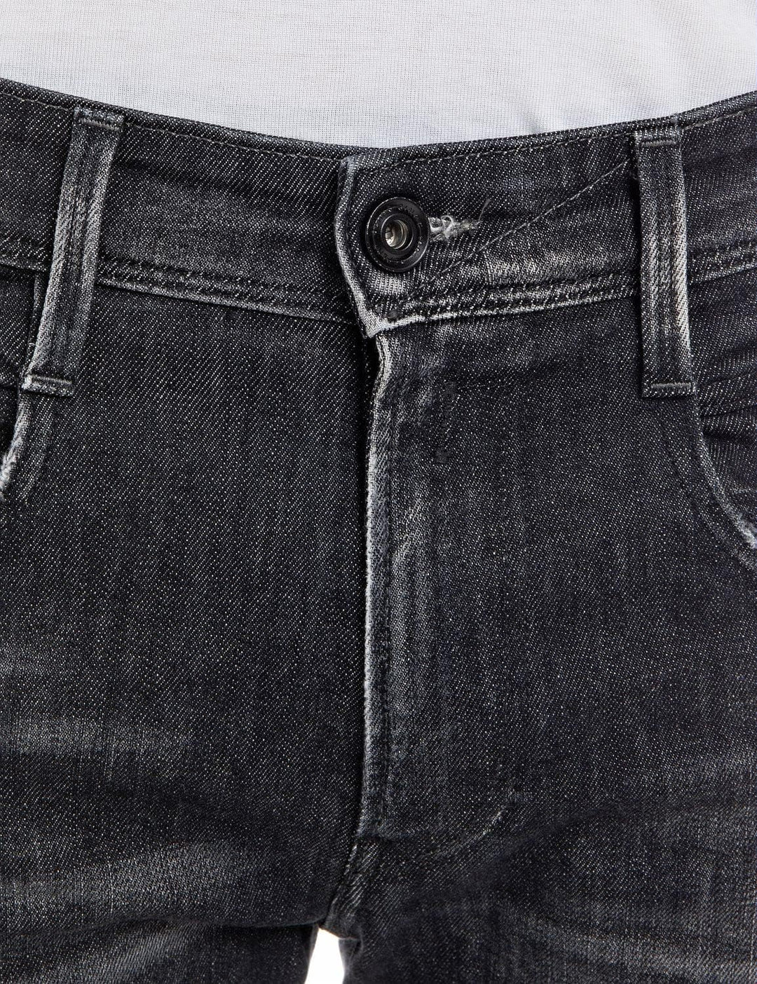 Replay Herren Jeans Anbass Slim-Fit Aged mit Power Stretch, 097 Dark Grey
