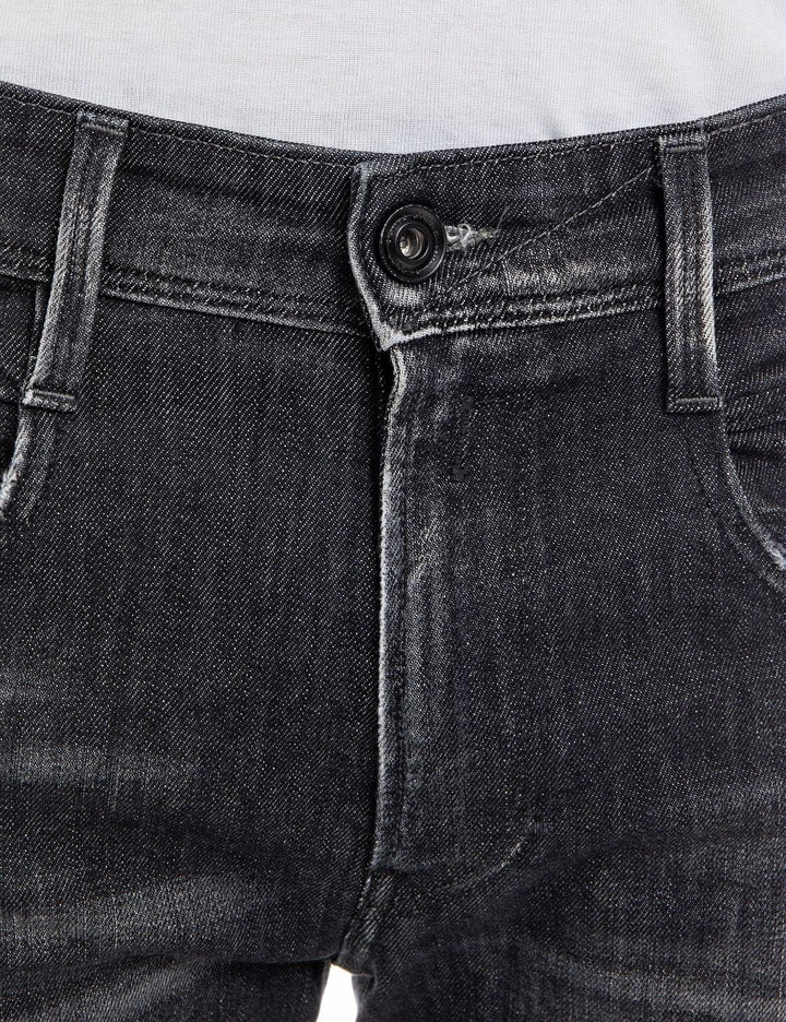 Replay Herren Jeans Anbass Slim-Fit Aged mit Power Stretch, 097 Dark Grey