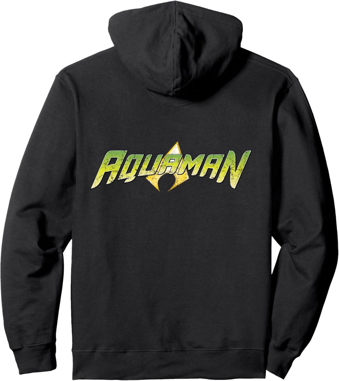 DC-Aquaman-Logo im Used-Look Pullover Hoodie