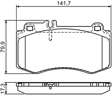 Bosch BP1329 Bremsbeläge - Vorderachse - ECE-R90 Zertifizierung - vier Bremsbeläge pro Set