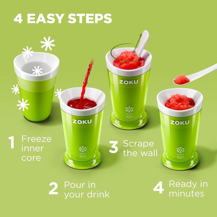 ZOKU Original Slush and Shake Maker, Slushy Cup für schnell gefrorene hausgemachte Einzelportion Slu
