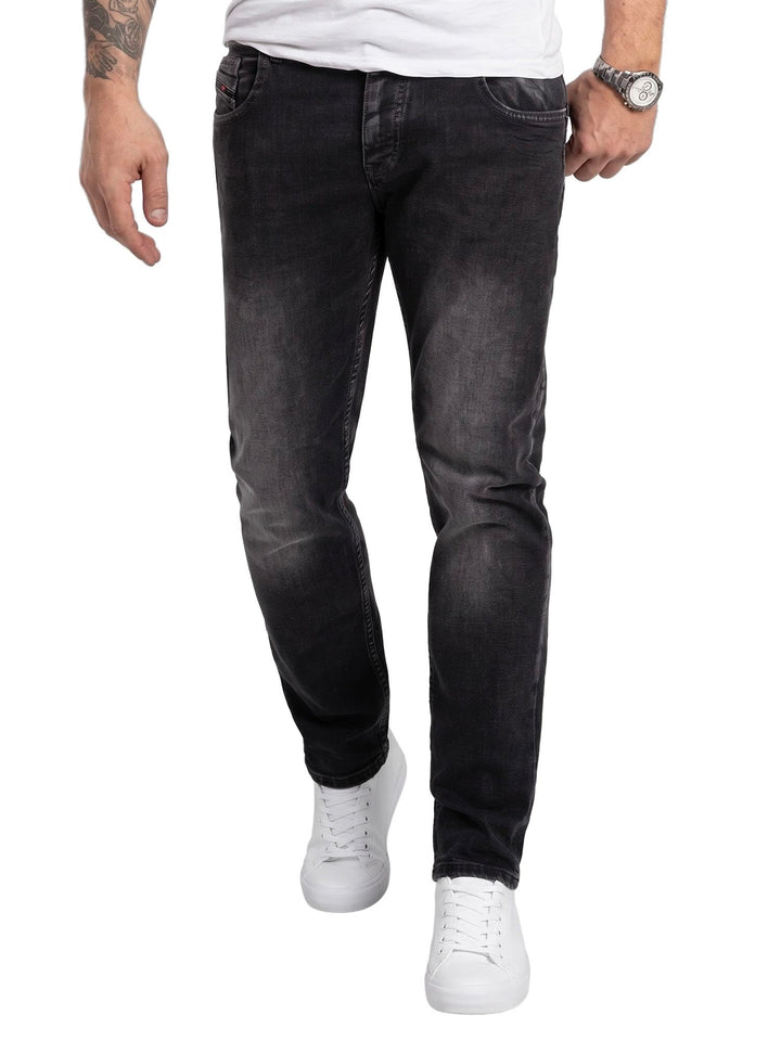 Rock Creek Herren Jeans Hose Denim Stretch Regular Fit Jeanshose Stonewashed W29-W44 29W / 30L Rc-22