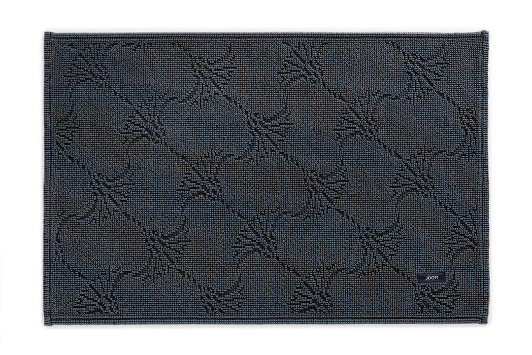 JOOP! Badteppich NEW CORNFLOWER 60 x 90 cm anthrazit 60 x 90 cm (Rechteckig), 60 x 90 cm (Rechteckig