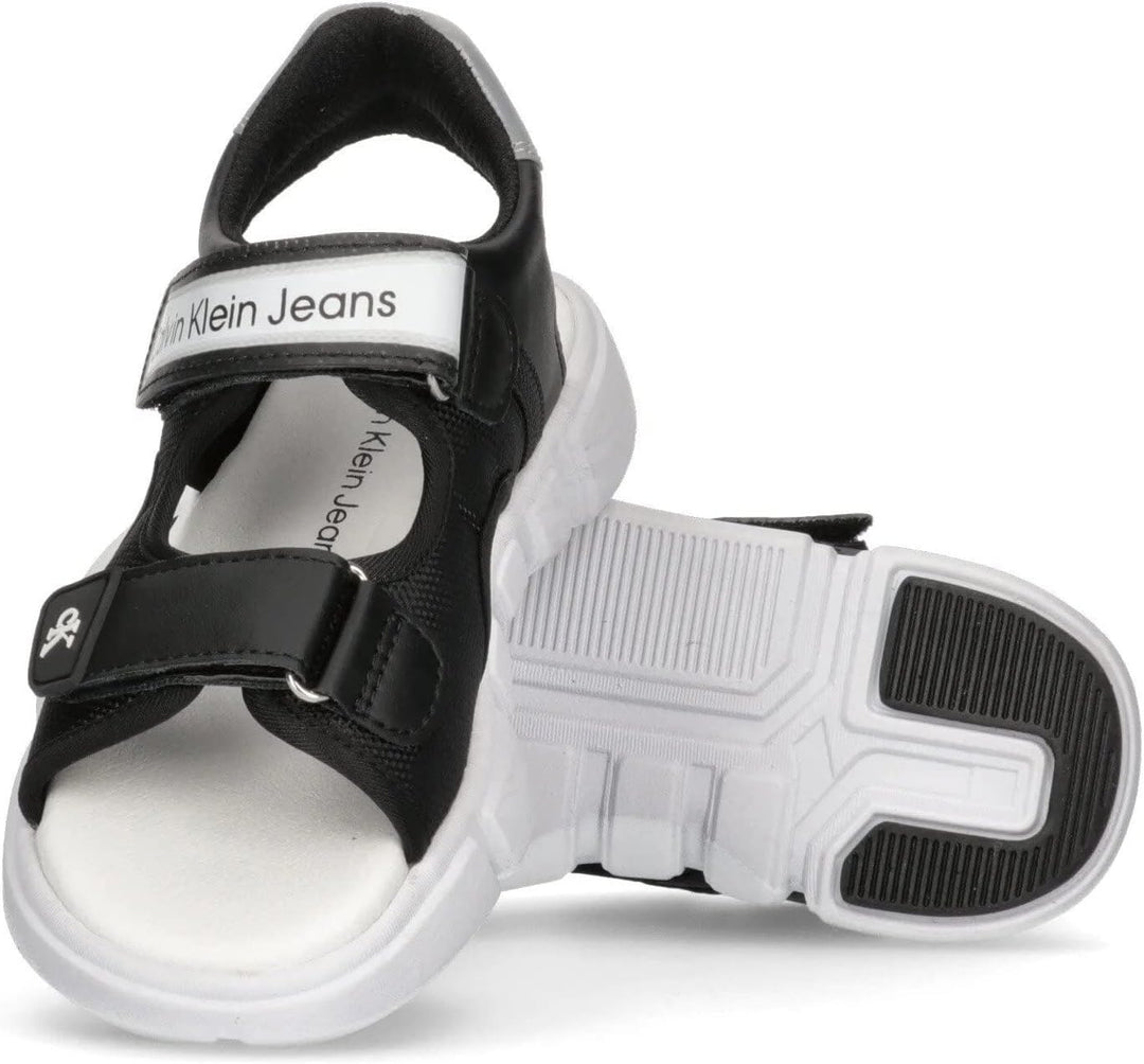 Calvin Klein Sandalo Nero da bambino V3B2-80614-999 33 EU Schwarz, 33 EU Schwarz