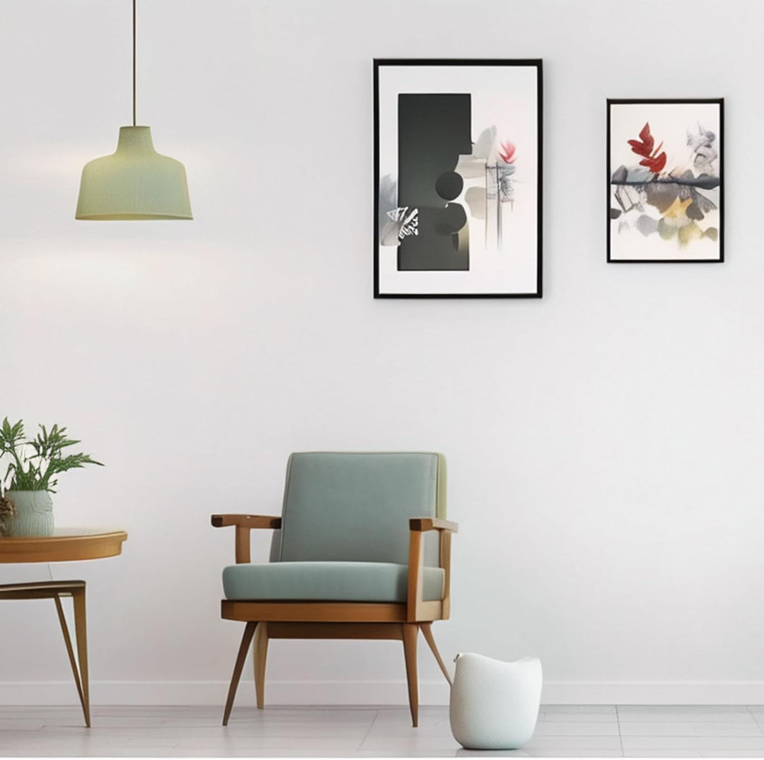 LYYYYX Bilderrahmen Holz 15×21cm mit bruchsicherem Acrylglas zum senkrechten oder waagerechten Aufhä