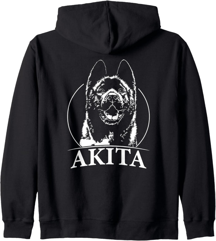Akita Inu Hund Hunde Portrait Hundeportrait Hunde Kapuzenjacke