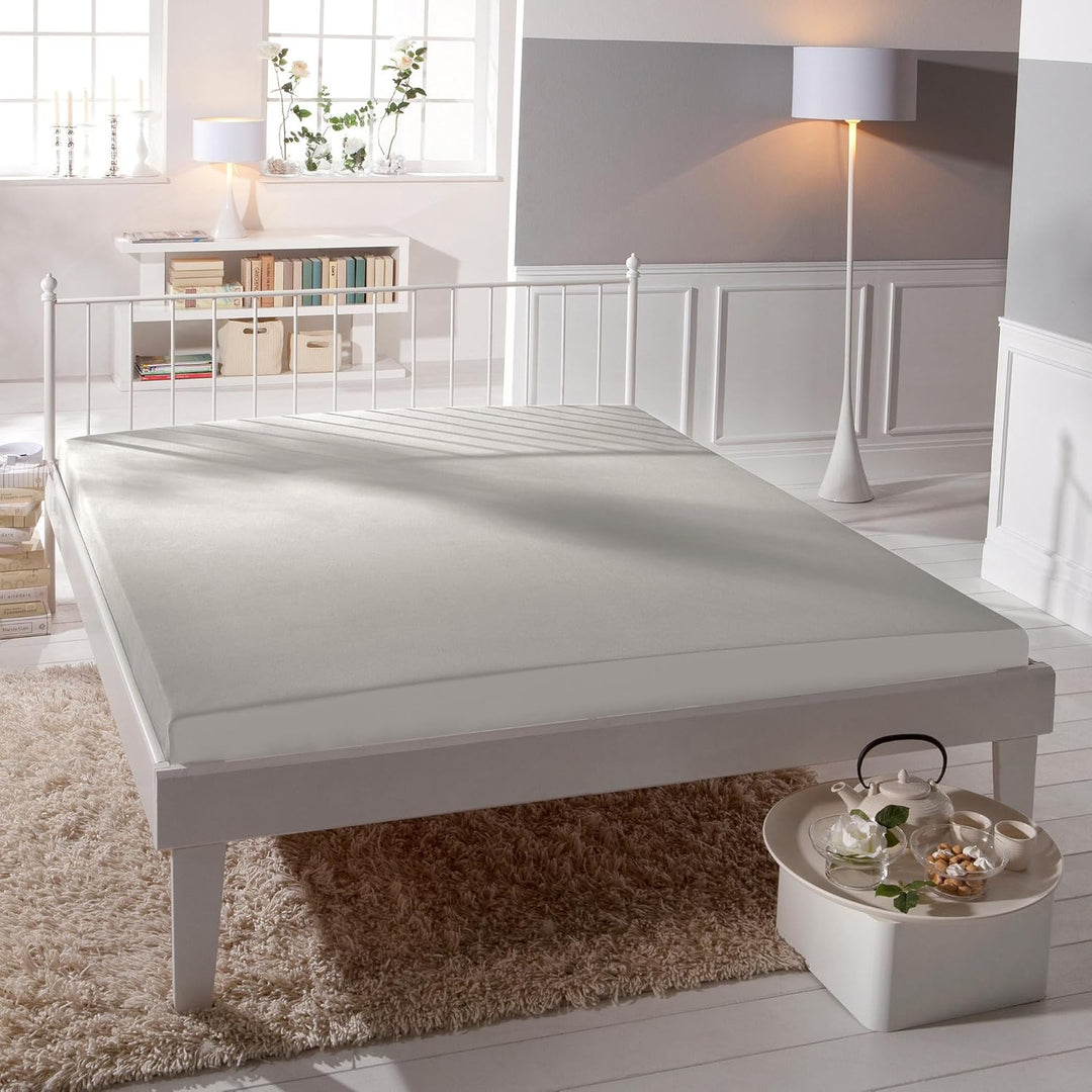 Formesse Spannbettlaken Bella Donna Single-Jersey grau Grösse 180x200 cm - 200x220 cm