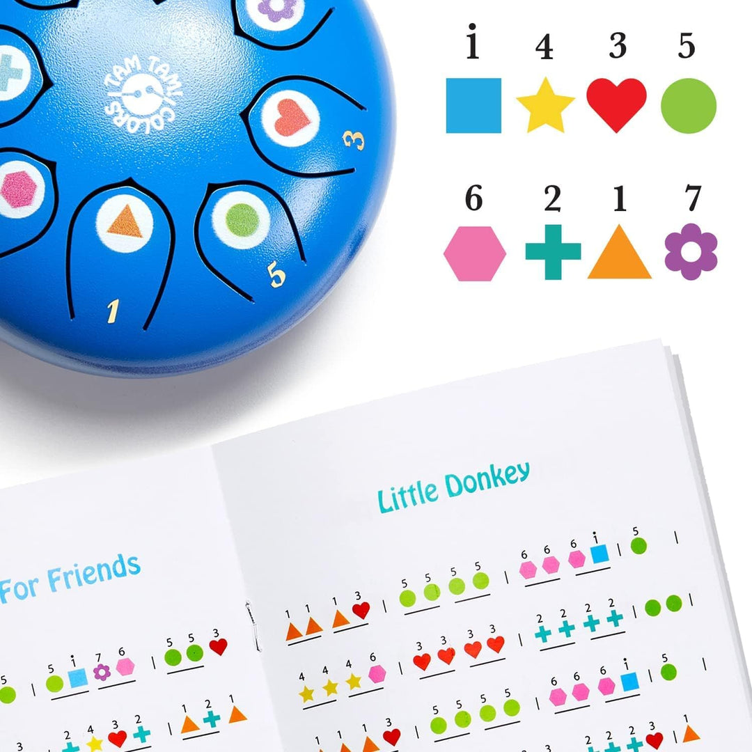 Zungentrommel HANDPAN Instrument - Trommel Kinder Percussion - Musikinstrument für Kinder MONTESSORI