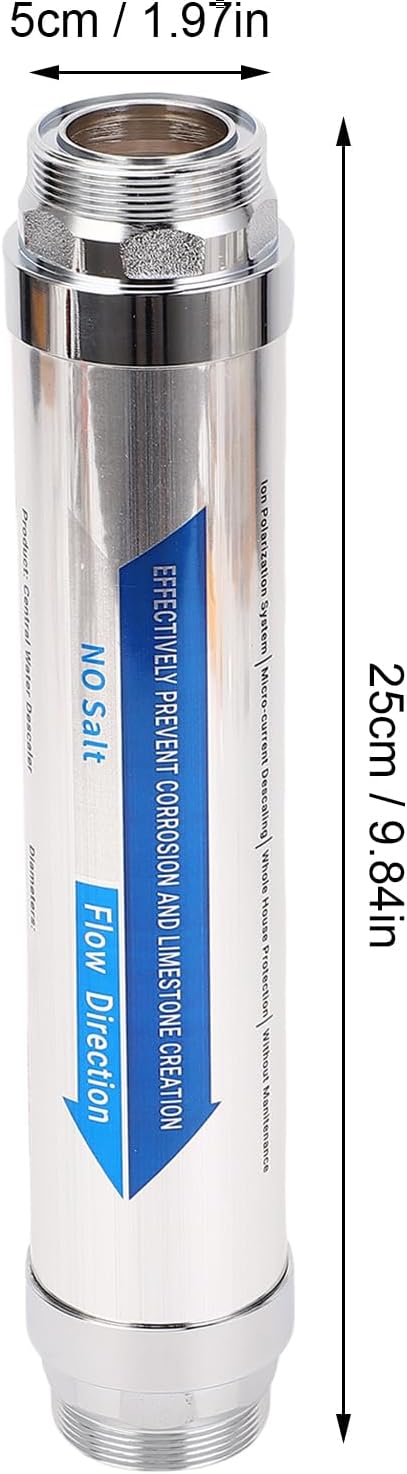 AUNMAS Salzfreier Wasserentkalker für das Ganze Haus, Kalkenthärtersystem, Magnetischer Wasserenthär