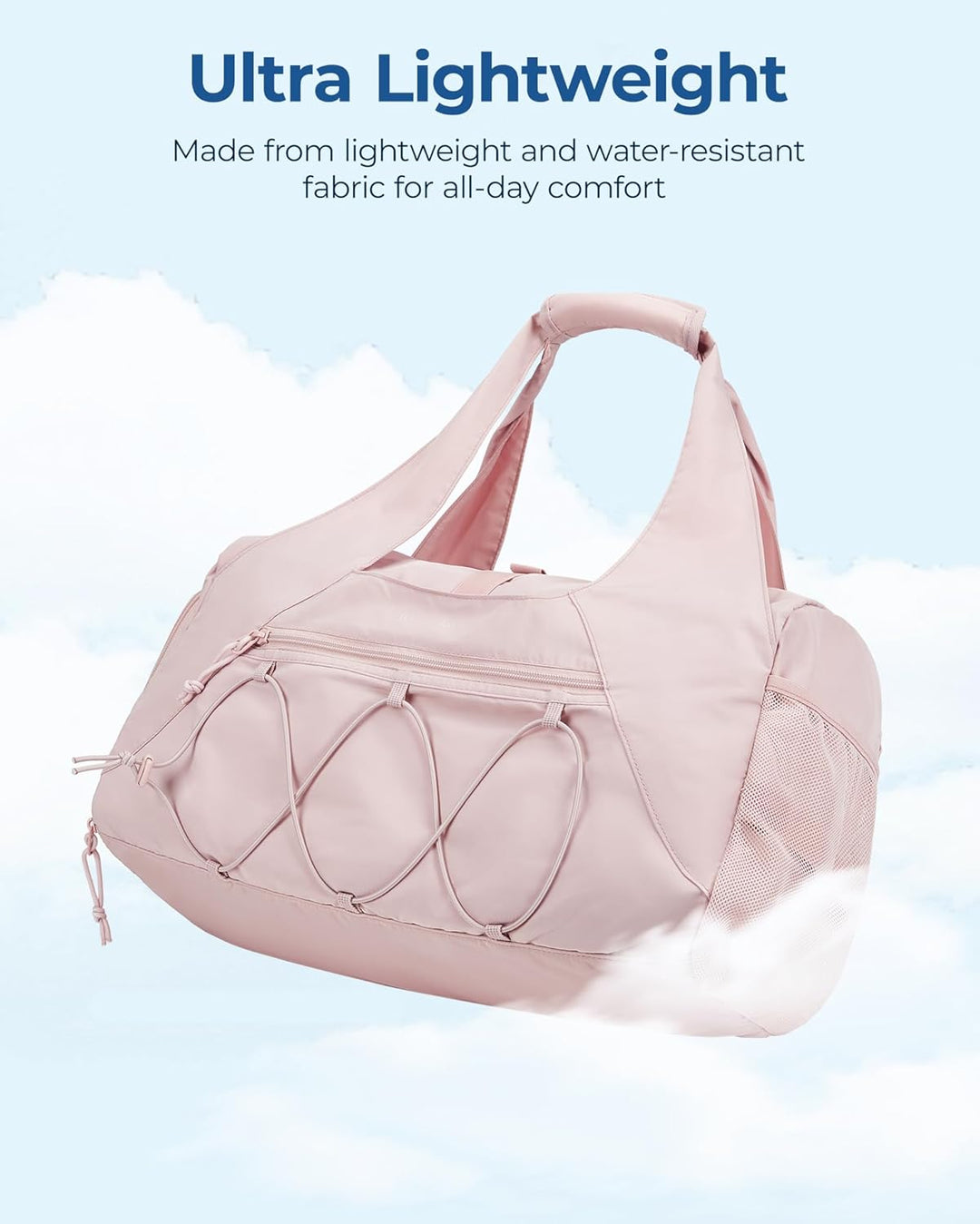 BAGSMART Sporttasche für Damen, leichte Reisetasche mit Schuhfach, Weekender mit Nassfach, Workout-Y