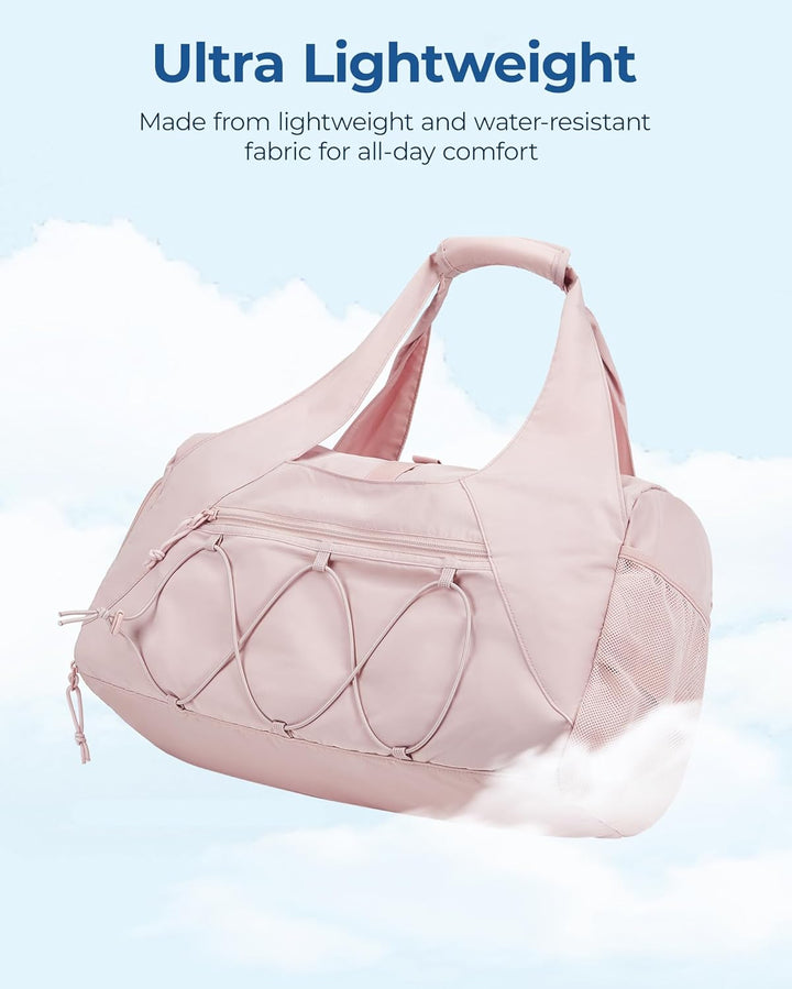 BAGSMART Sporttasche für Damen, leichte Reisetasche mit Schuhfach, Weekender mit Nassfach, Workout-Y