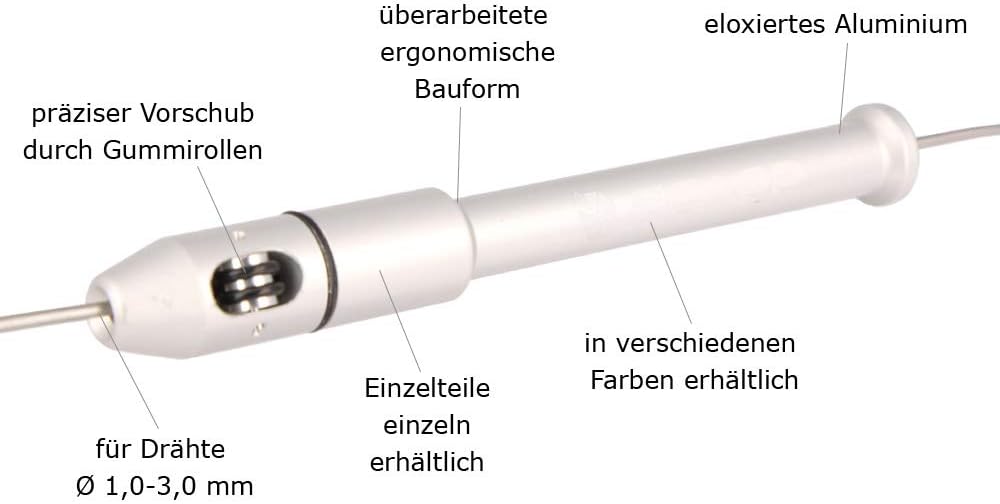 TIG-PEN II - WIG/TIG-Schweissdrahthalter Finger-Schweissdrahtzuführer (Silber), Silber