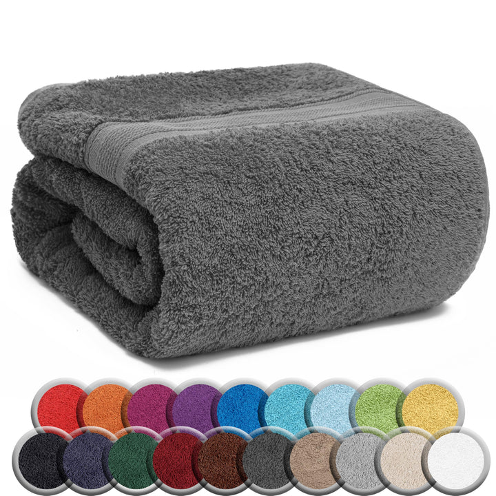 NatureMark SAUNATÜCHER Premium Qualität 80x200cm SAUNATUCH Sauna-Handtuch 100% Baumwolle Farbe: Anth
