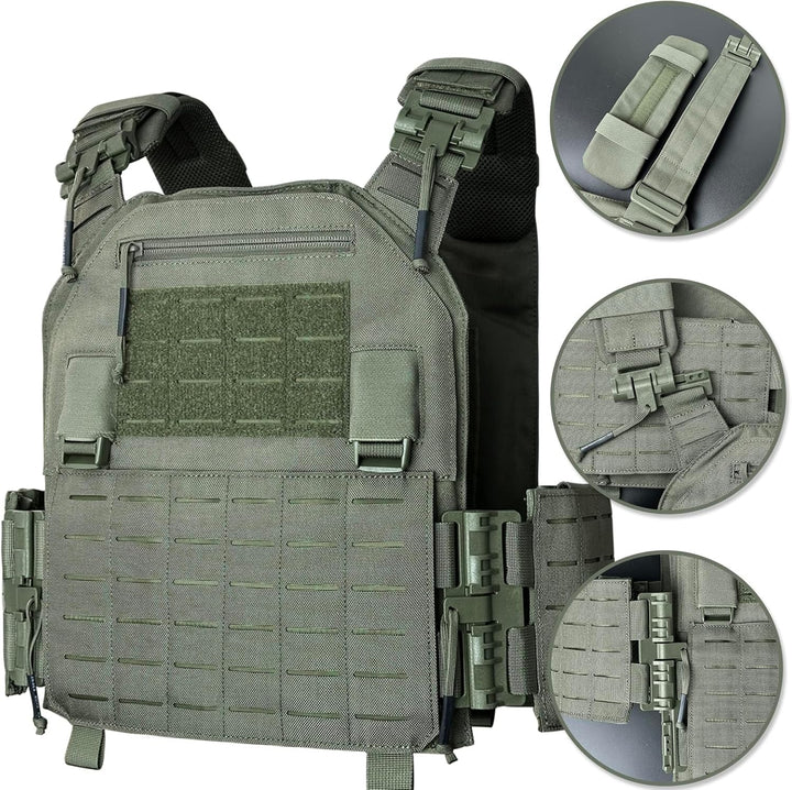 TWINFALCONS Taktische Airsoft Plattenträger, Upgrade Militär JPC Lasercut Plate Carrier Airsoft Takt