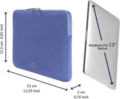 Tucano BF-E-MB13-B Second Skin New Elements Case MacBook Pro 33 cm (13 Zoll) blau