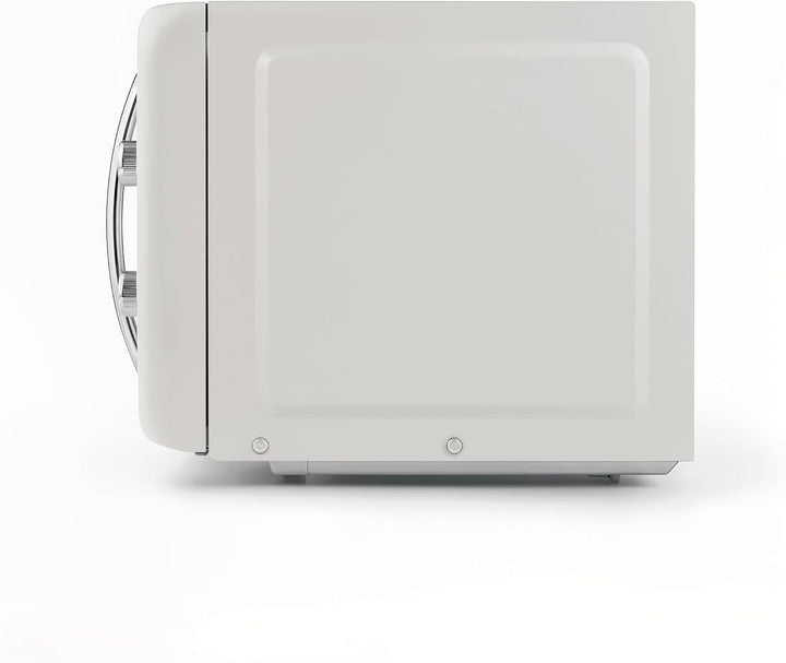 SWEISS Vintage-Mikrowelle MOVI8, 20L Beige, 700W, 6 Kochstufen, Auftaufunktion, Drehteller 24,5 cm,