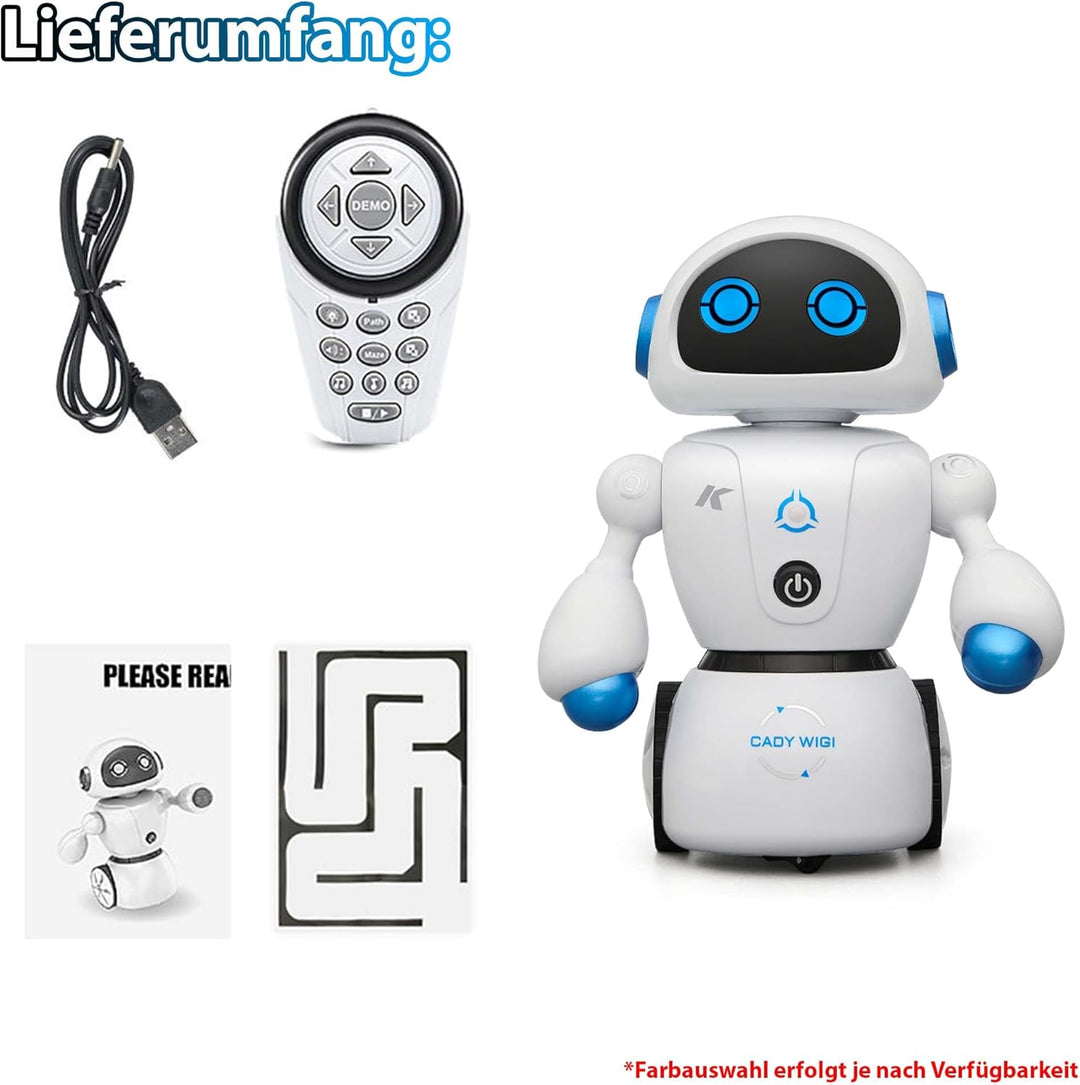 RC Ferngesteuerter Roboter m. Tanz-, Musik- u. Soundfunktion 23cm, LED-Display, KI Labyrinth Maze-Mo