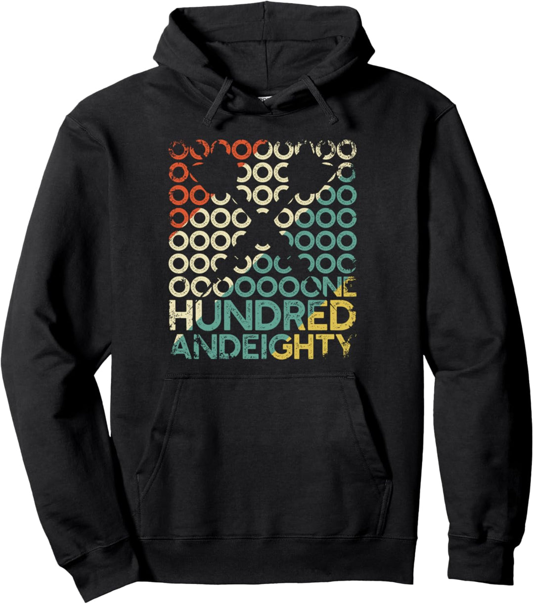 Retro Onehundredandeighty 180 Triple 20 Lustiges Darts Pullover Hoodie