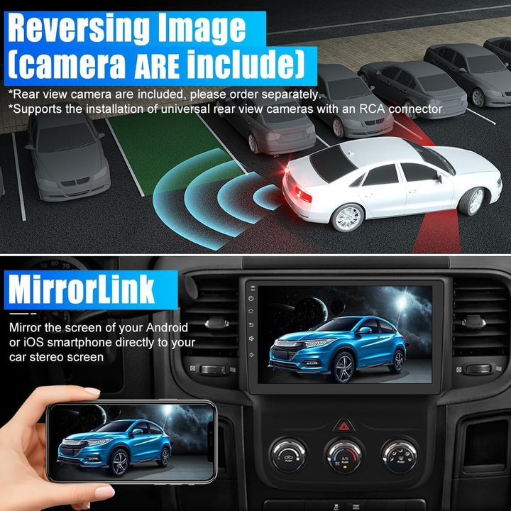 YUNTX Android 10 Autoradio Compatible Avec Mitsubishi Lancer (2010-2017)- GPS 2 Din - Caméra arrière