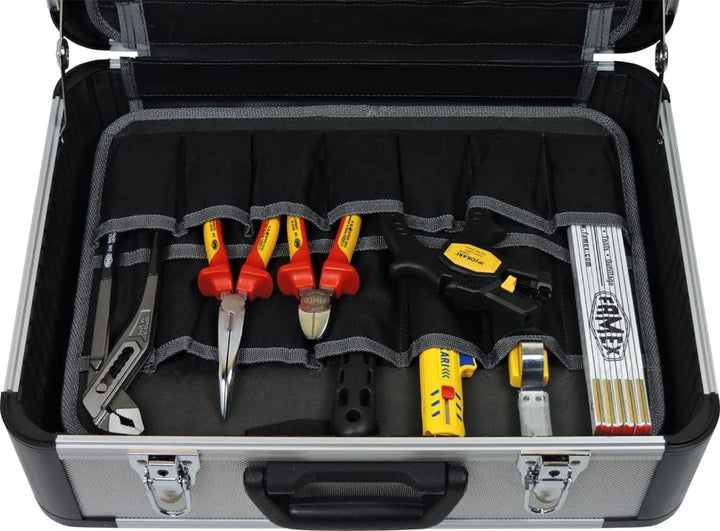 Famex 436-10 Elektriker Werkzeugkoffer mit Profi Werkzeug Set aus deutscher Produktion 436-10 Elektr