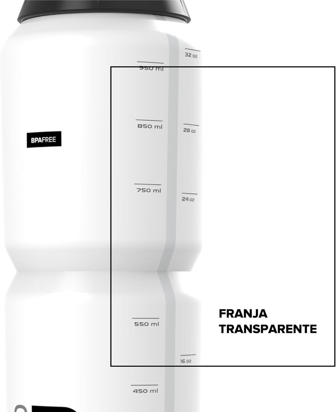 POLISPORT 8646300007 - R Collection Fahrradflasche Modell R750 mit einem Fassungsvermögen von 750 ml