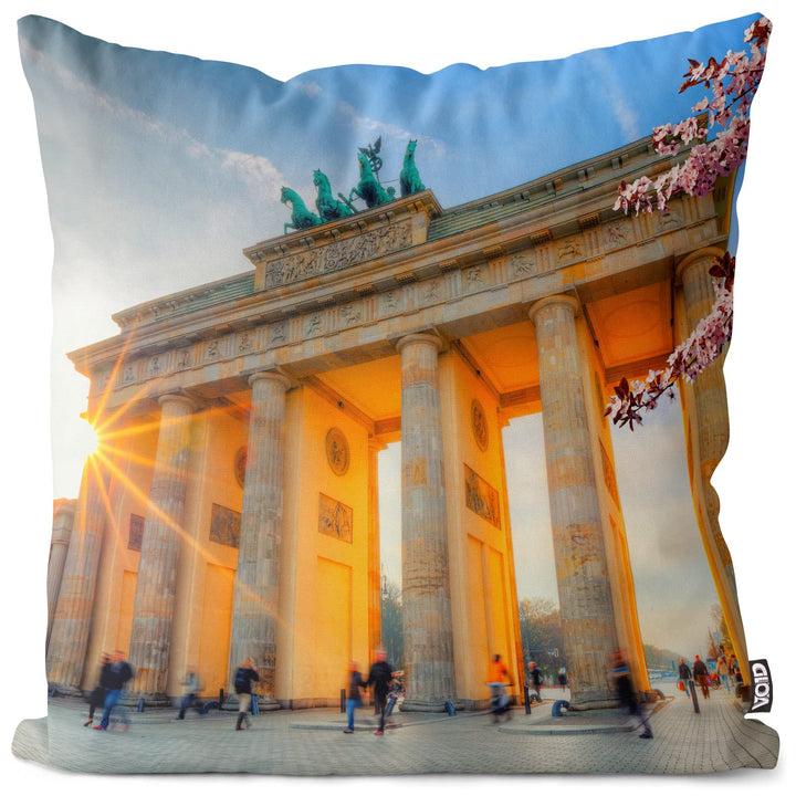VOID Brandenburger Tor Berlin Kissenbezug Kissenhülle Sofakissen Kissen Deko Outdoor-Kissen Dekokiss