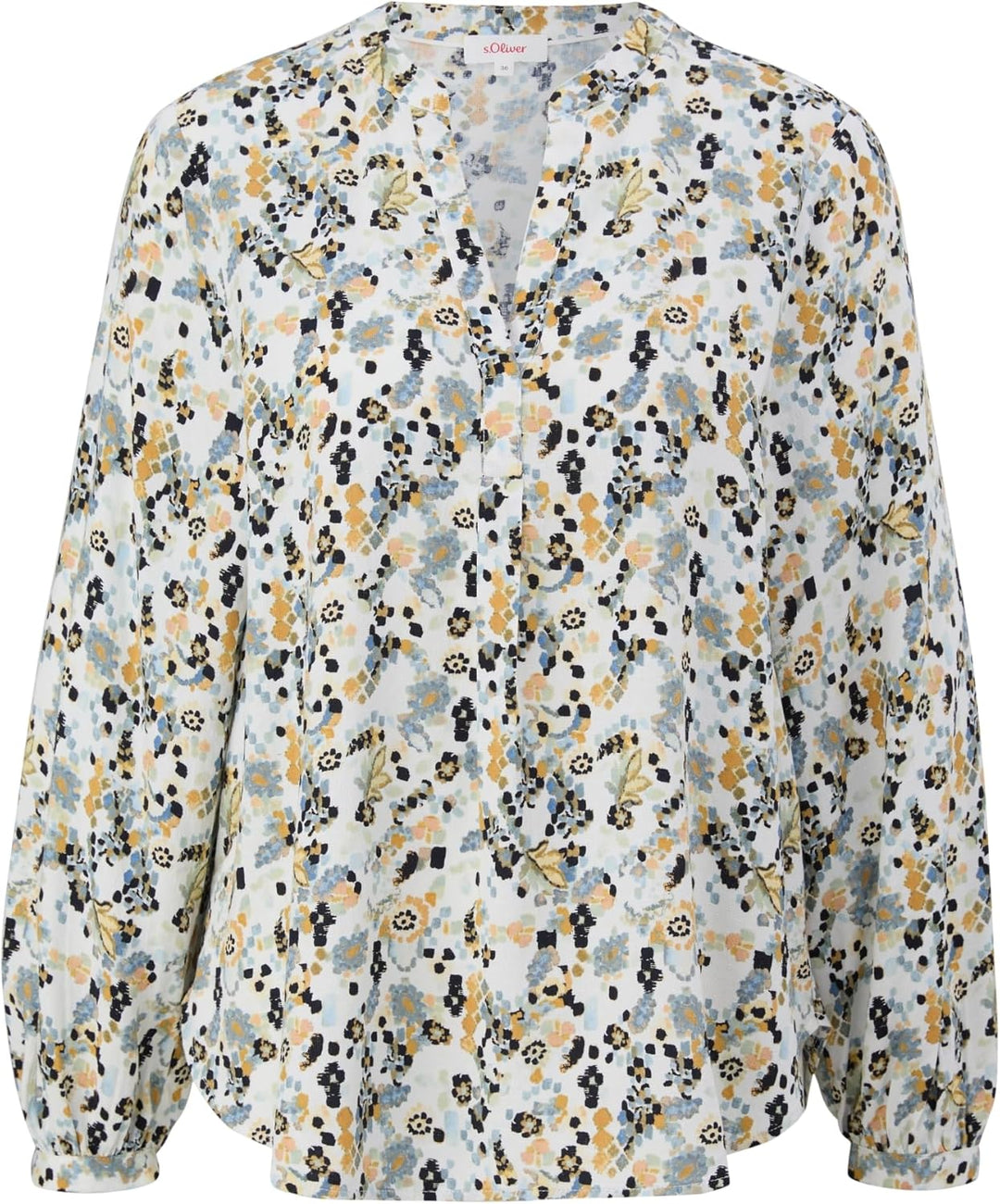 s.Oliver Damen Bluse Langarm 38 Weiss, 38 Weiss