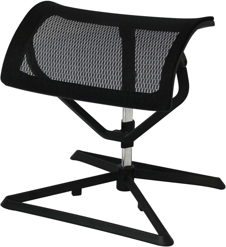 AMSTYLE Fussauflage LEGpro OTTOMANN Design Beinauflage Stoffbezug / Mesh für Büro Fussablage höhenve