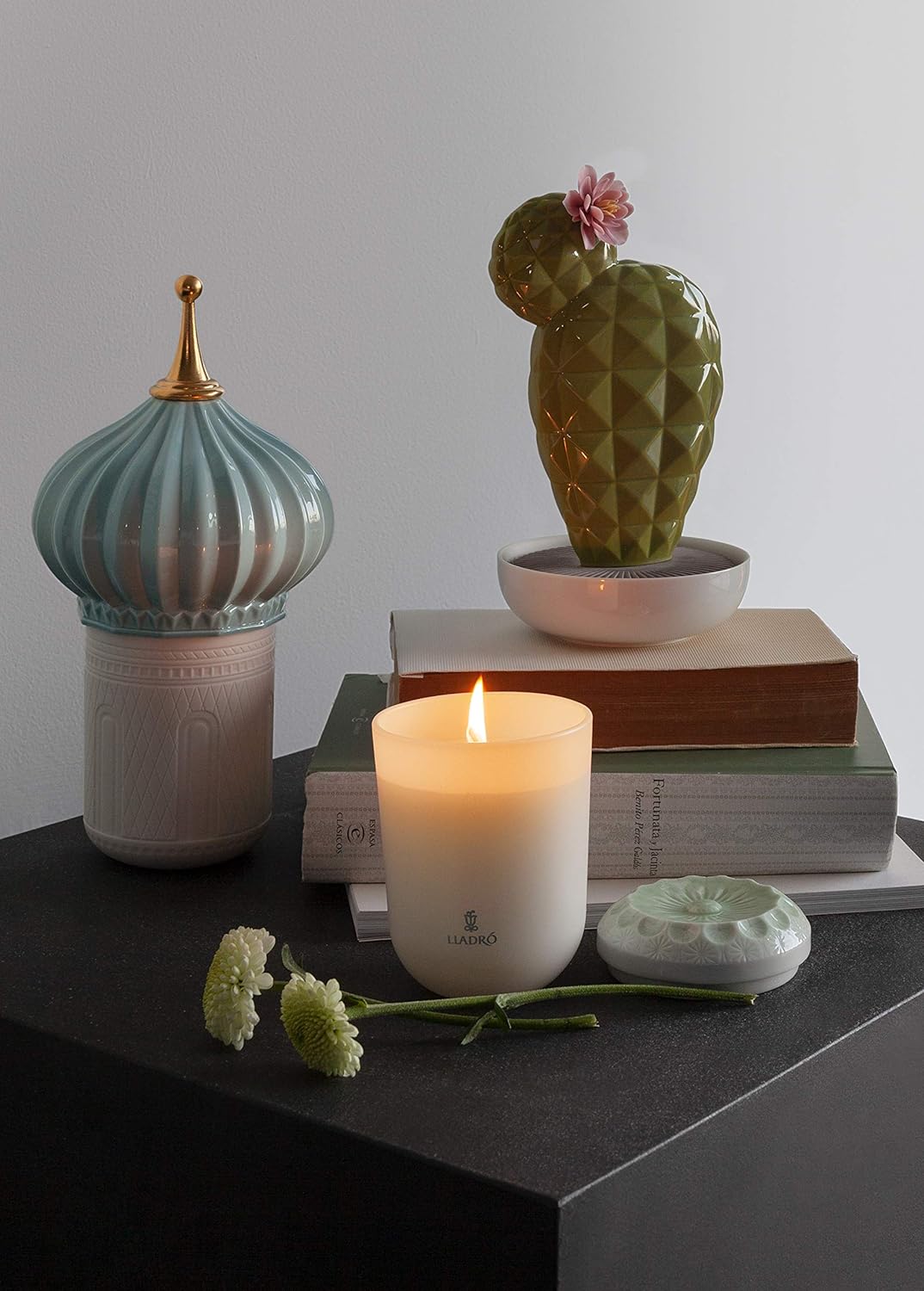 LLADRÓ Echoes Of Nature Candle. On The Prairie Scent. Kerze. Porzellan.