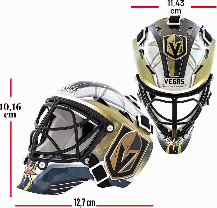 Franklin Sports Eishockey-Sammelartikel Torwart-Helm Mini, Design: Logo Einer NHL-Mannschaft Vegas G