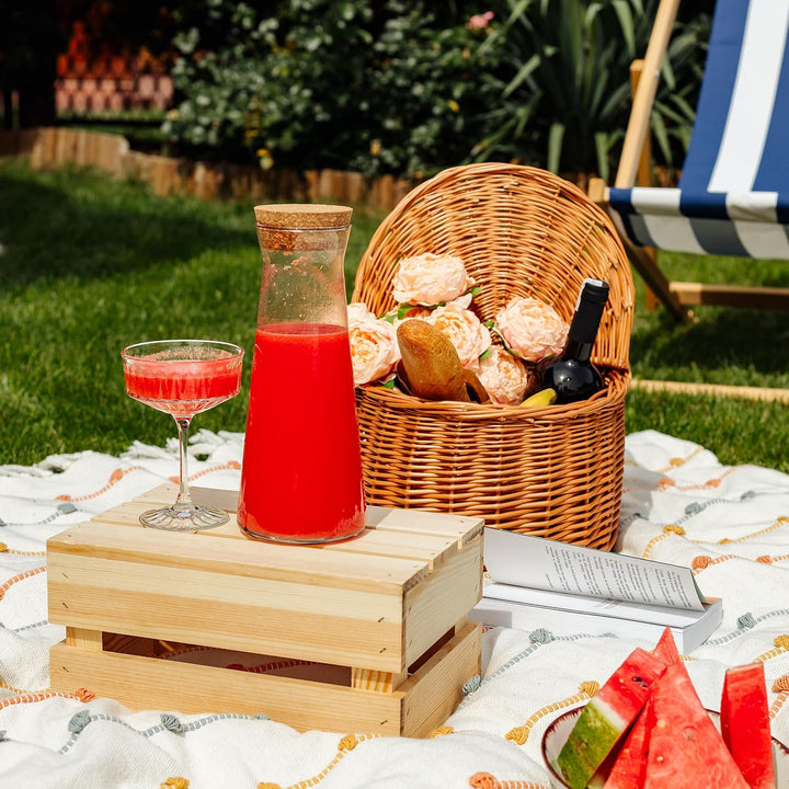 Creative Deco 3 x Kleine Holzkiste Natur | Weinkisten Set Obstkiste Holz | 30 x 20 x 15 cm | Geschli