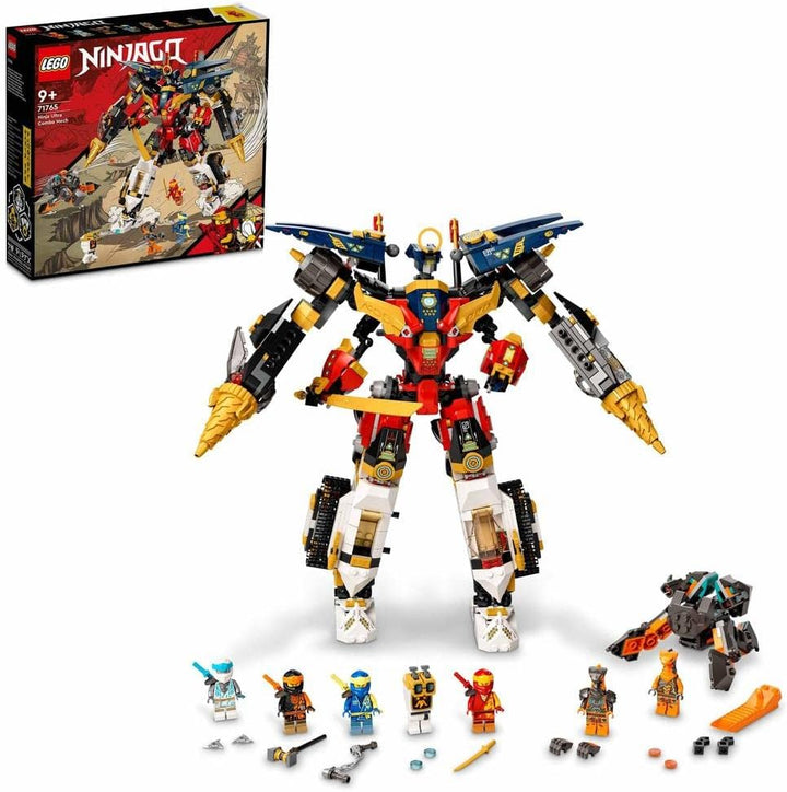 LEGO 71765 NINJAGO Ultrakombi-Ninja-Mech, 4-in-1-Spielzeug ab 9 Jahren mit Spielzeugauto, Jet und Pa