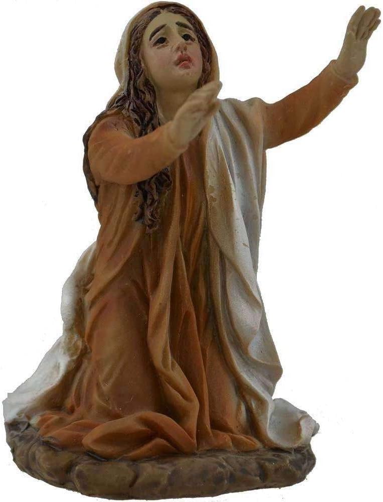 Set mit 4 Figuren, Jesus, aus Kunstharz, Oster-Krippe, 14 cm