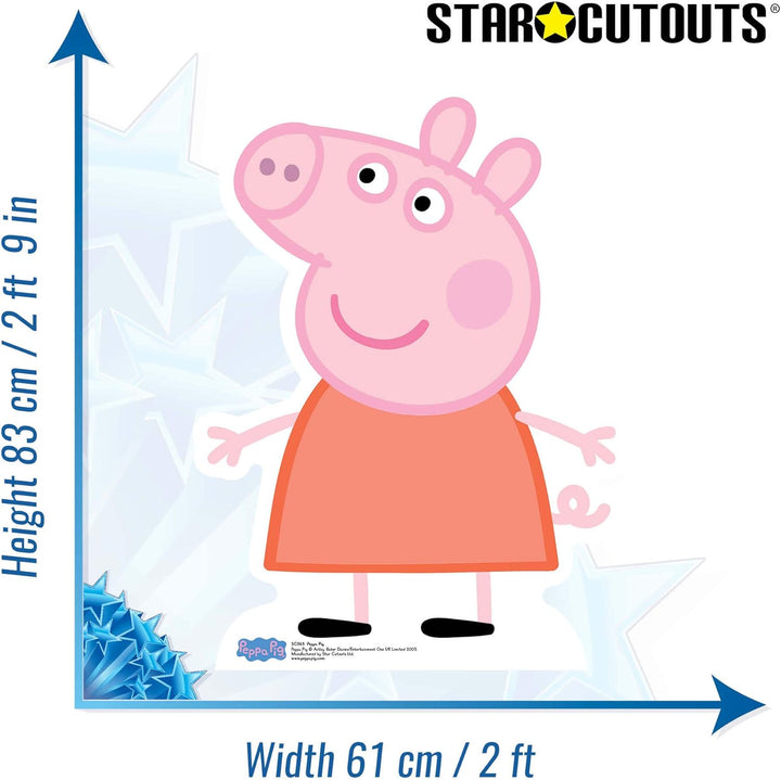 Star cutouts – stsc543 – Figur Riesen – Peppa Pig – Peppa Pig – 83 x 61 cm