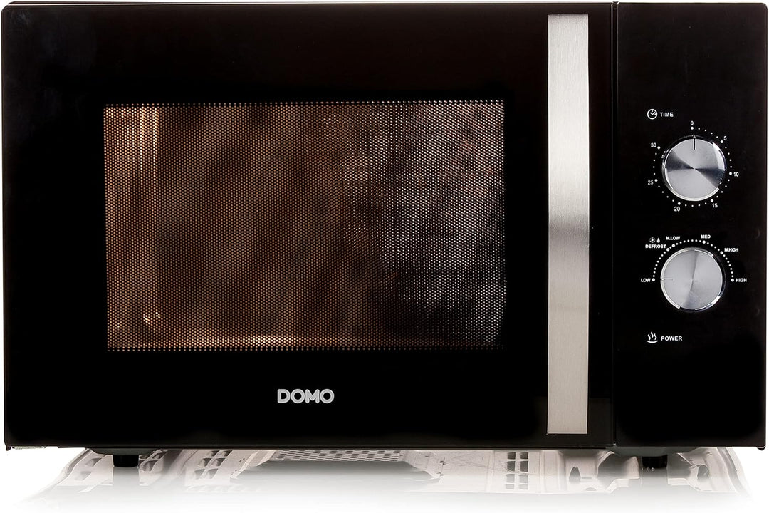 Domo DO2431 Mikrowelle mit Ofen schwarz-silber 30 l