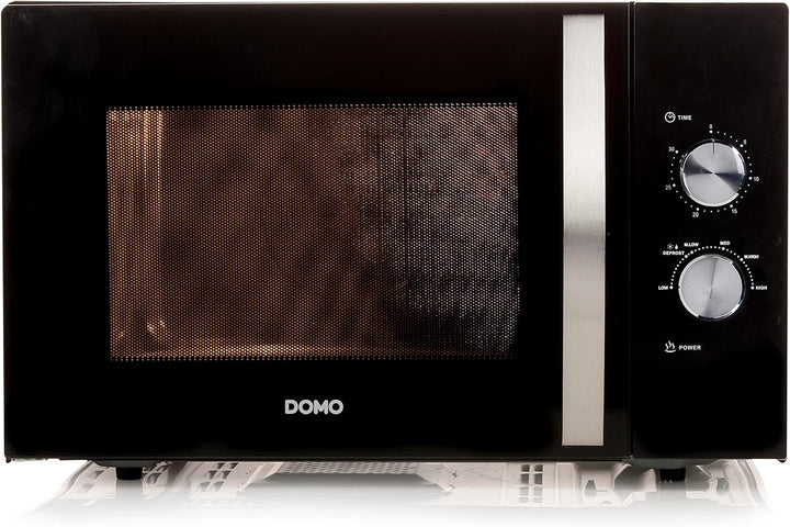 Domo DO2431 Mikrowelle mit Ofen schwarz-silber 30 l