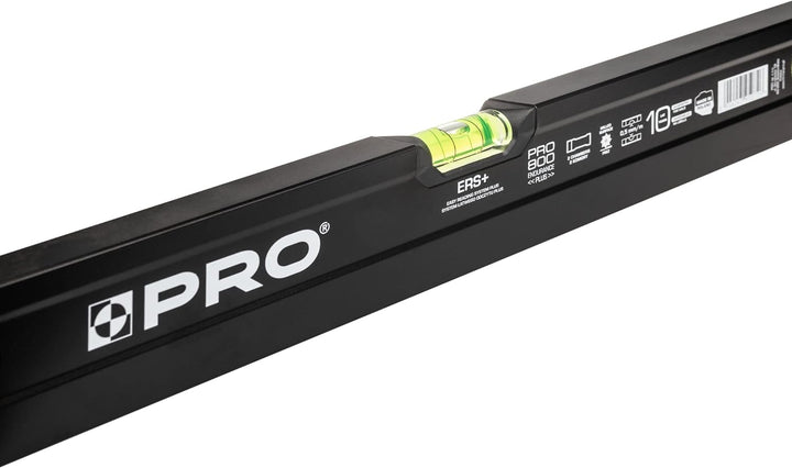 PRO800 Wasserwaage 60cm einseitig gefräst mit Ergonomischen Profil - ERS+ (Easy Reading System) Präz