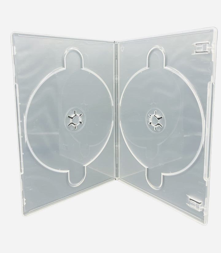 DVD-/CD/Blu-Ray-Hüllen mit 7 mm Rücken, transparent, 50 Stück