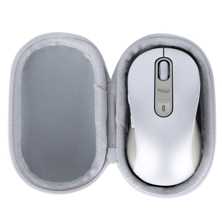 Hart Schutz Hülle Etui Tasche für Logitech Signature M650 L Maus (Off White) Off White M650 L Tasche
