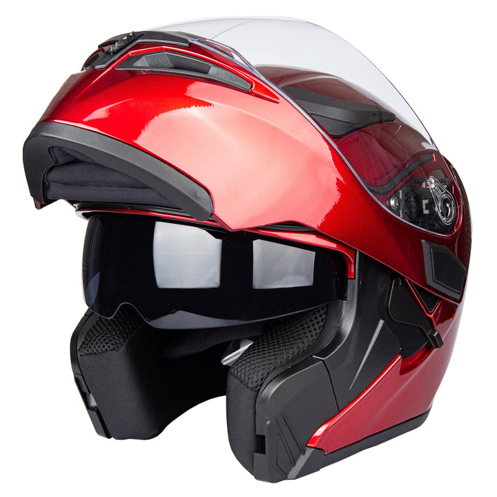 JIEKAI Helm für Motorräder Full-Face Motorcycle Helmet Tragbarer Integralhelme Flip-up Motorradhelm