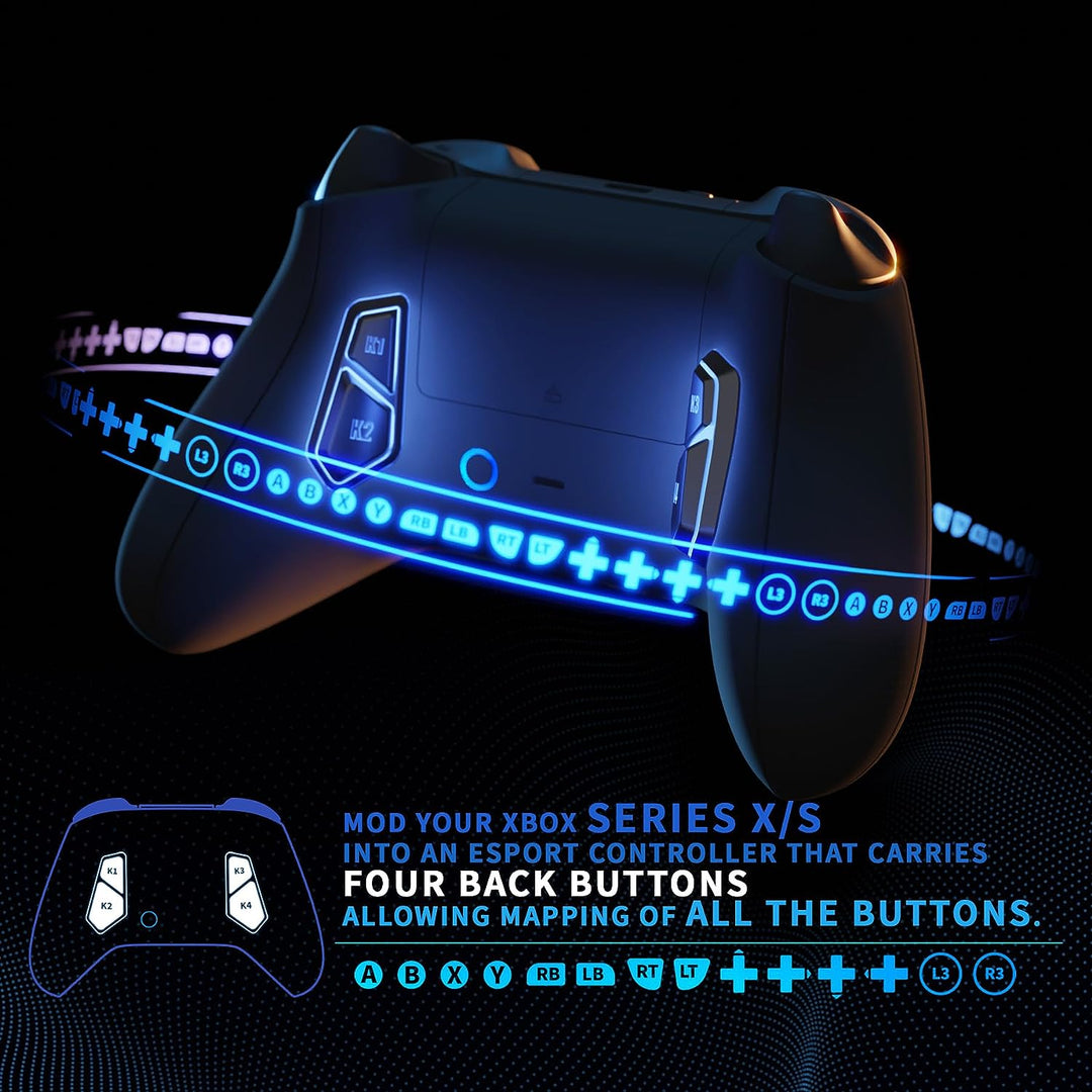 eXtremeRate Victor X Remap Kit für Xbox Series X/S Controller,6 Remap Profiles&Ergonomisches Rücken