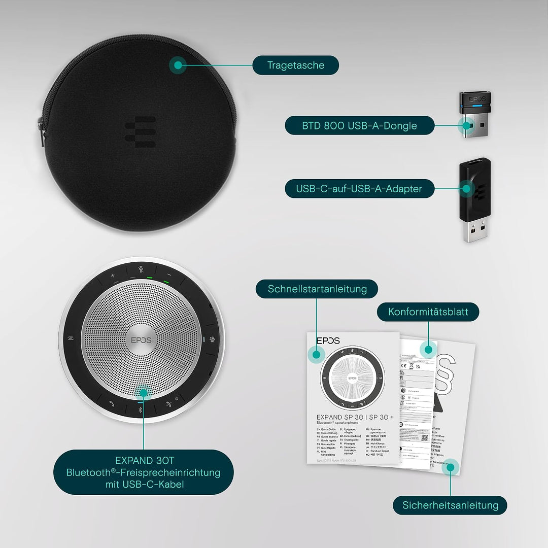 Sennheiser Epos SP 30T Bluetooth-Speakerphone Single, Single