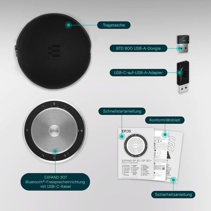 Sennheiser Epos SP 30T Bluetooth-Speakerphone Single, Single