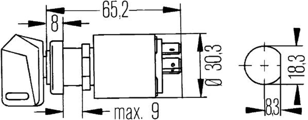 HELLA - Zünd-/Startschalter - 6JK 007 232-001