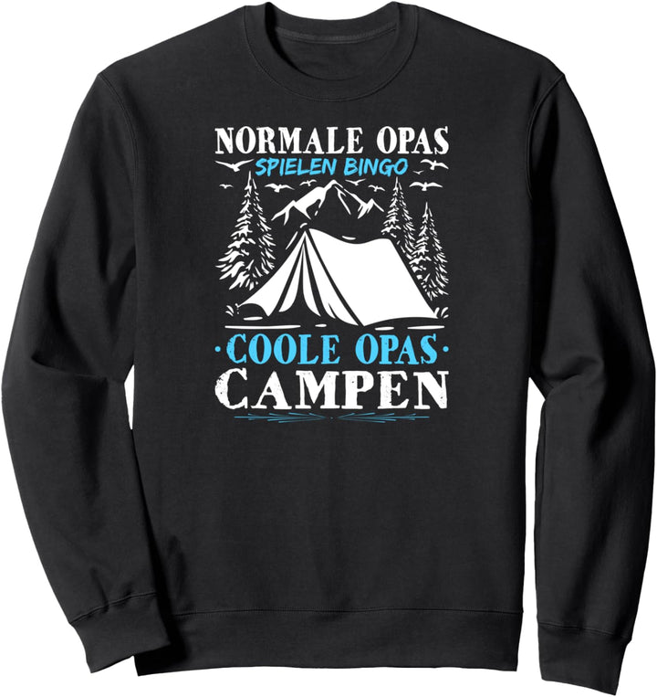 Coole Opas Campen Rentner Zelt Camper Sweatshirt