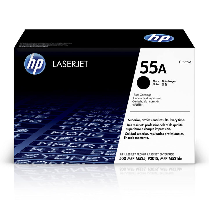 HP 55A (CE255A) Schwarz Original Toner für HP Laserjet Enterprise P3015, M525, HP Laserjet Pro M521