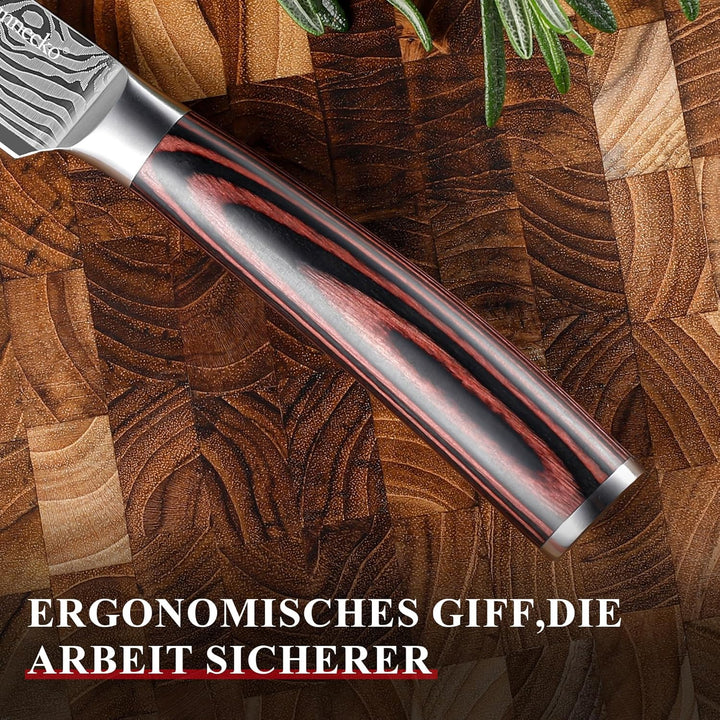 Sunnecko Allzweckmesser 13CM Kochmesser -Multifunktionales Küchenmesser, Scharfes Messer für Profi u