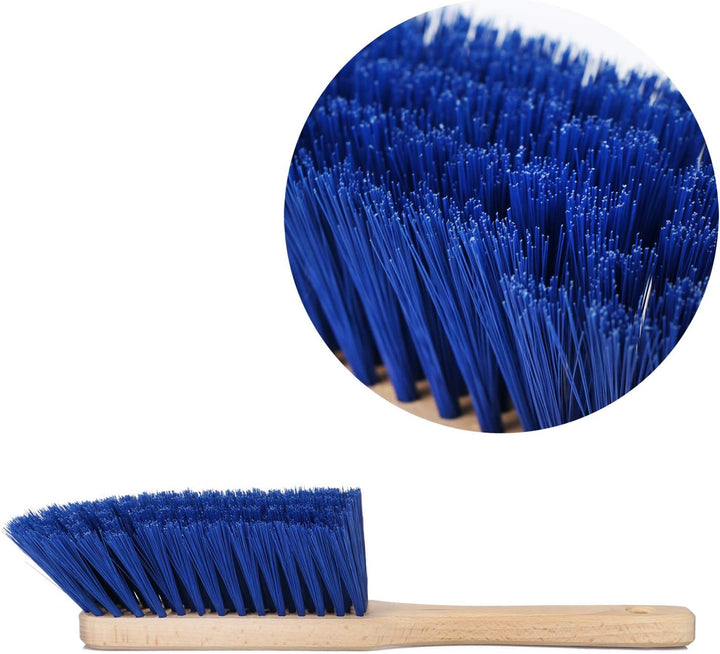 com-four® Kehrschaufel Set mit Kehrblech und Handfeger - Kehrgarnitur aus Metall - Kaminschaufel und