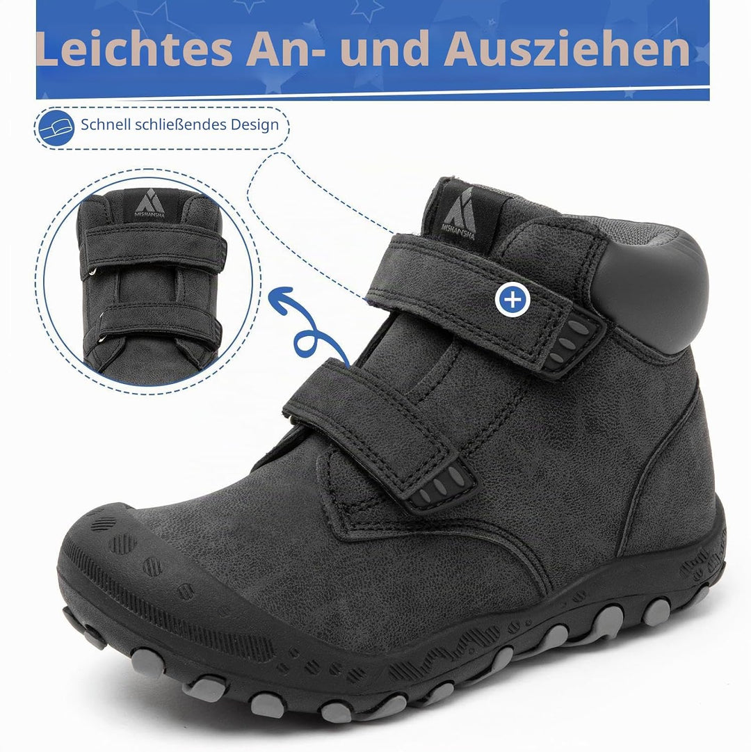 Mishansha Wanderschuhe Jungen Trekkingschuhe Mädchen rutschfest Outdoor Kinder Wanderstiefel 24-38 2